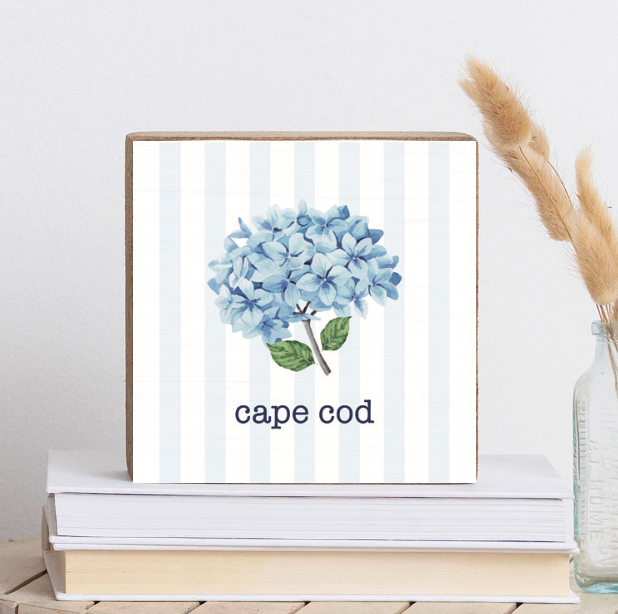 Personalized Endless Summer Hydrangea Decorative Wooden Block