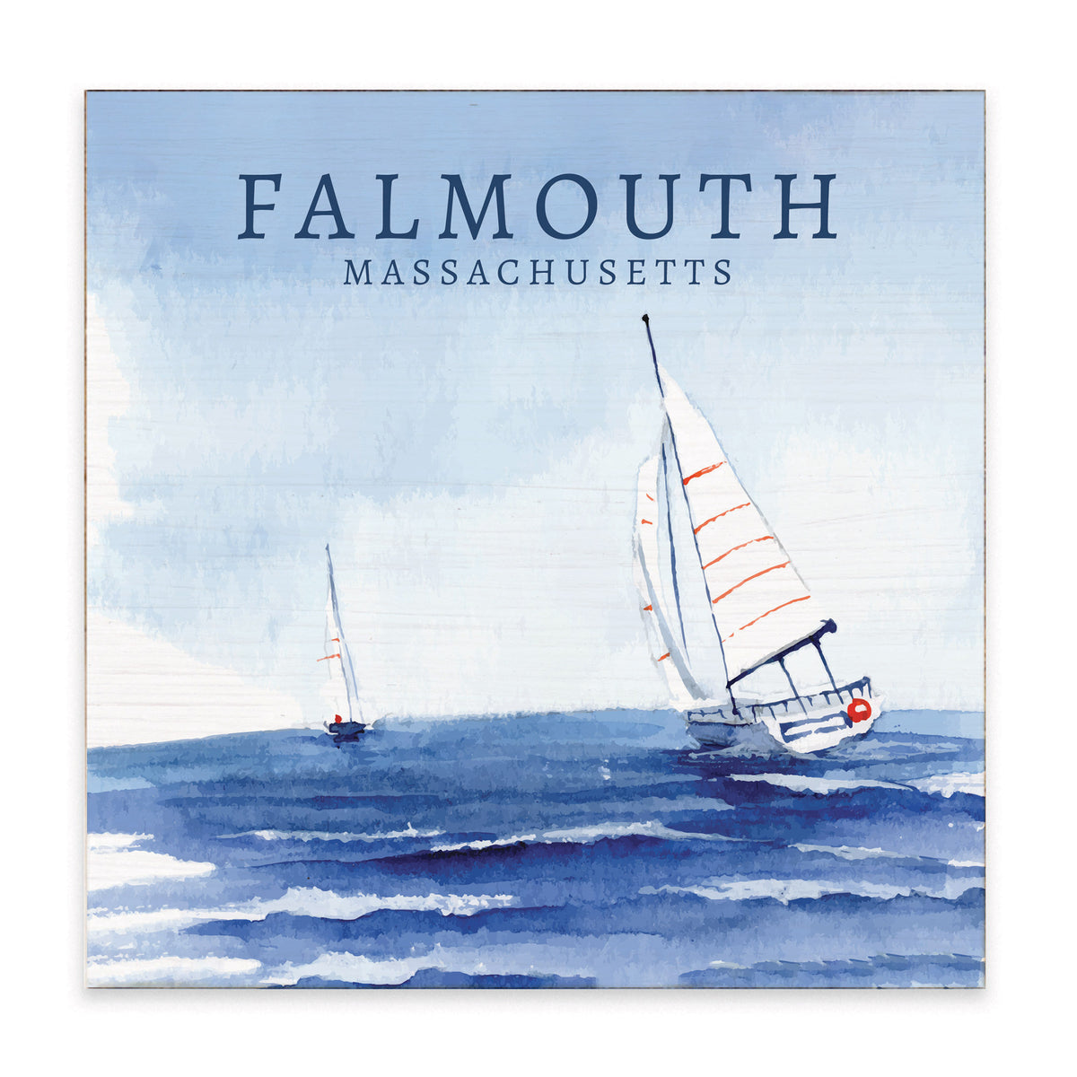 Open Sea Sailing Personalized Block Sign