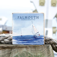 Open Sea Sailing Personalized Block Sign