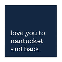 Love You To Personalized Block Sign
