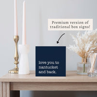 Love You To Personalized Block Sign