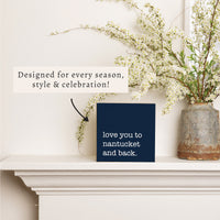 Love You To Personalized Block Sign