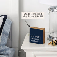 Love You To Personalized Block Sign