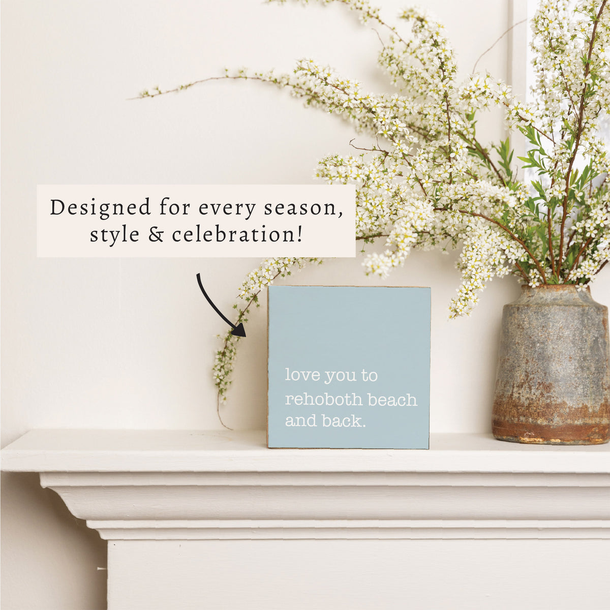 Love You To Personalized Block Sign