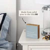 Love You To Personalized Block Sign