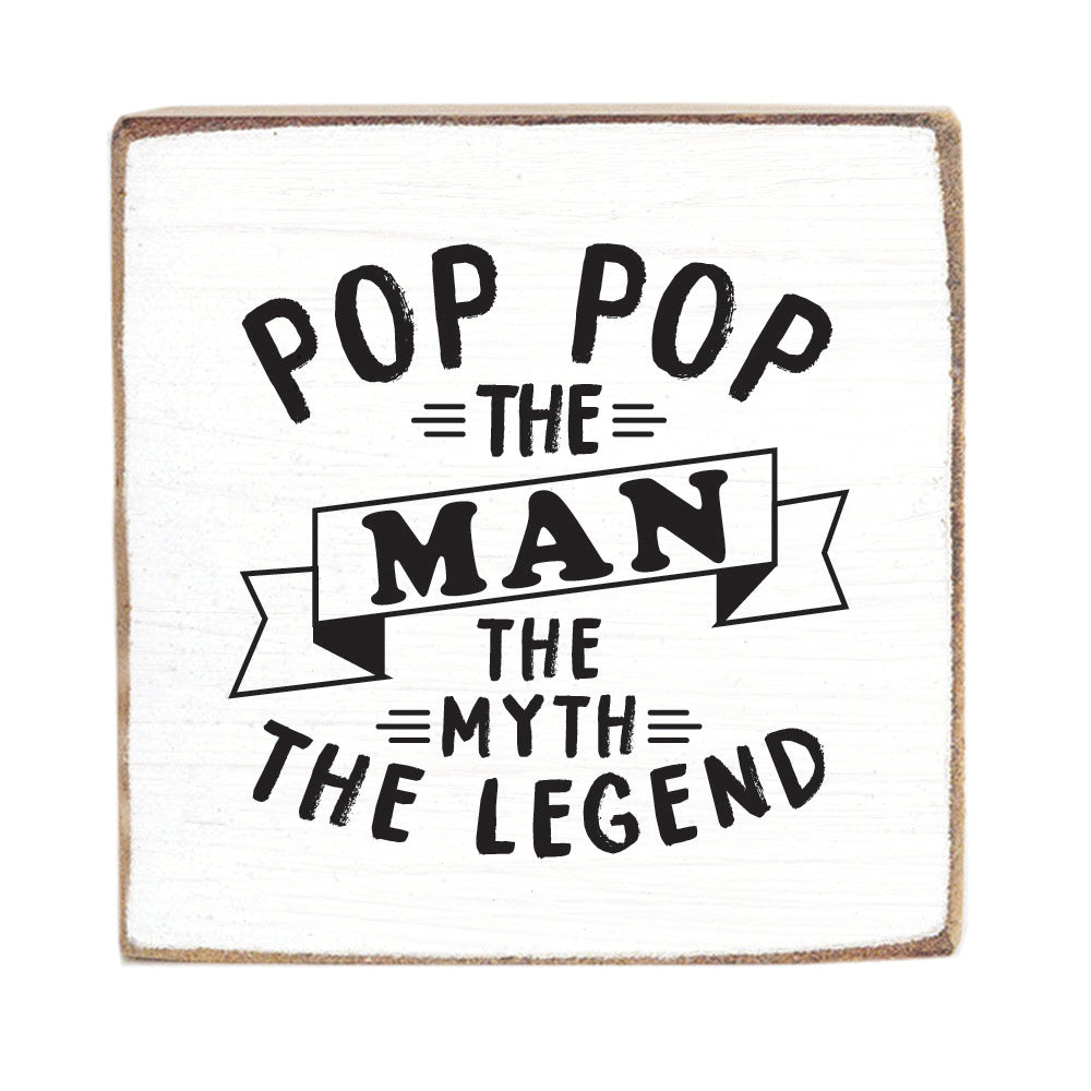 The Man The Myth The Legend Personalized Block Sign