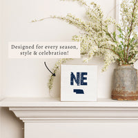 Rustic State Personalized Block Sign
