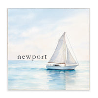 Sailboat Personalized Block Sign