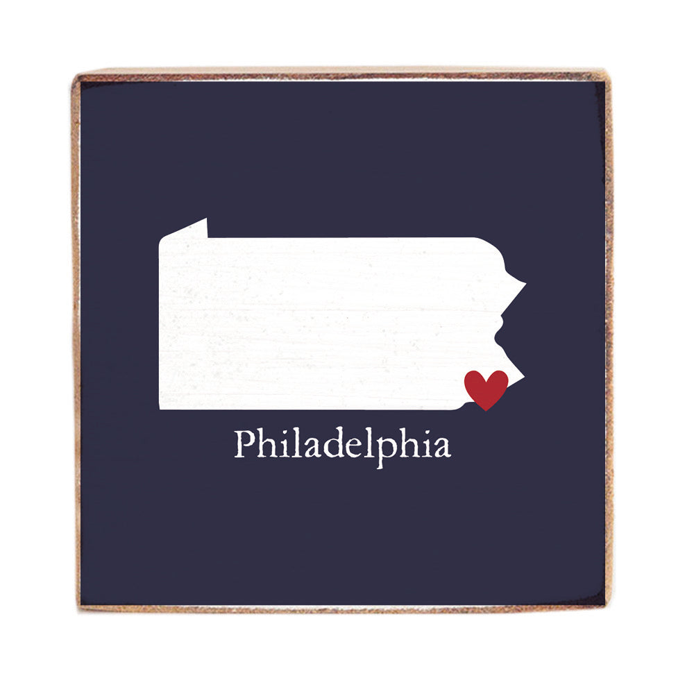 Philadelphia Pennsylvania Heart Block Sign