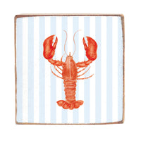 Seaside Lobster Block Sign