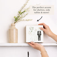 Wedding Icons Block Sign