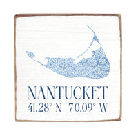 Nantucket Hydrangeas Block Sign