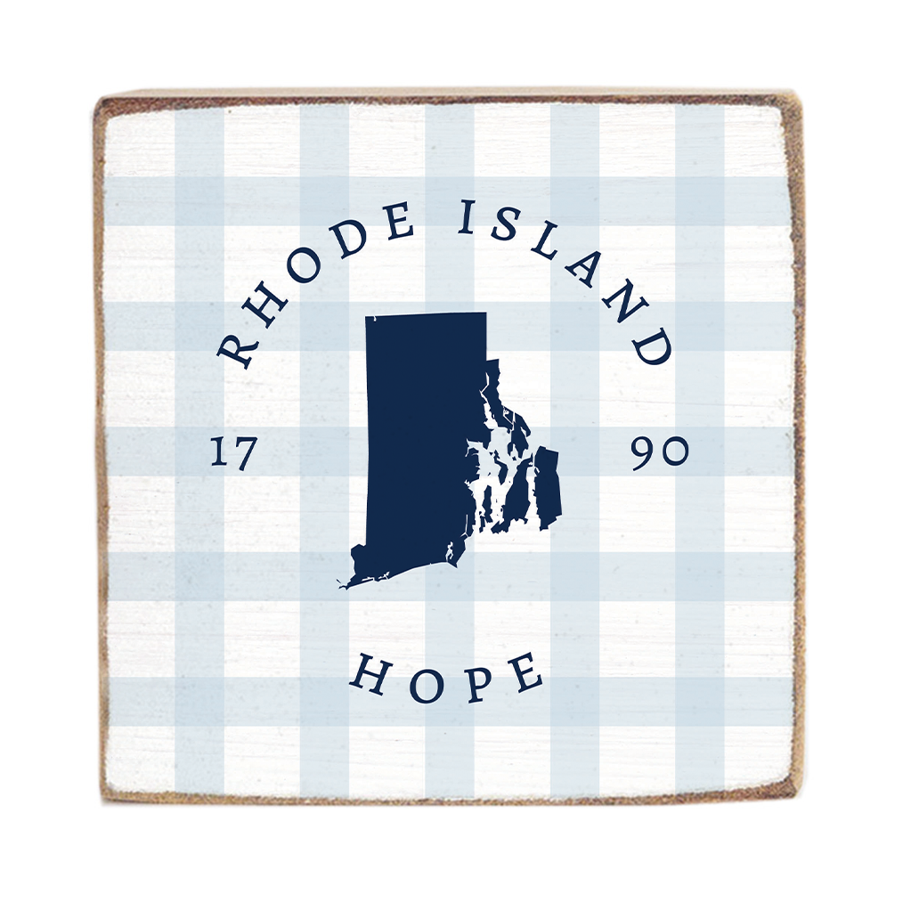 Rhode Island Hope Block Sign