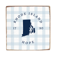 Rhode Island Hope Block Sign