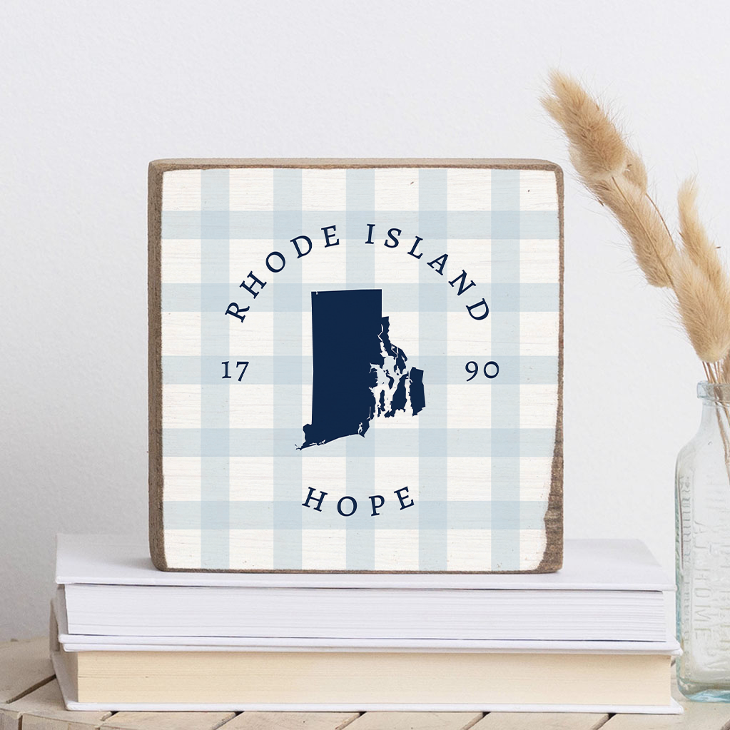 Rhode Island Hope Block Sign