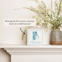 Rhode Island Watercolor Block Sign