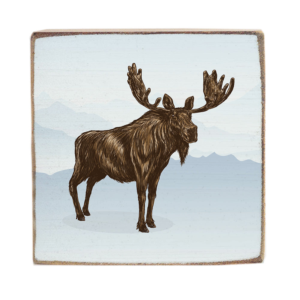 Moose Block Sign