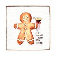 Have Yourself A Merry Little Cocktail Square Block