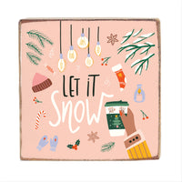 Let It Snow Square Block