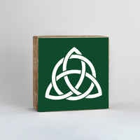 Celtic Knot Decorative Square Block Sign