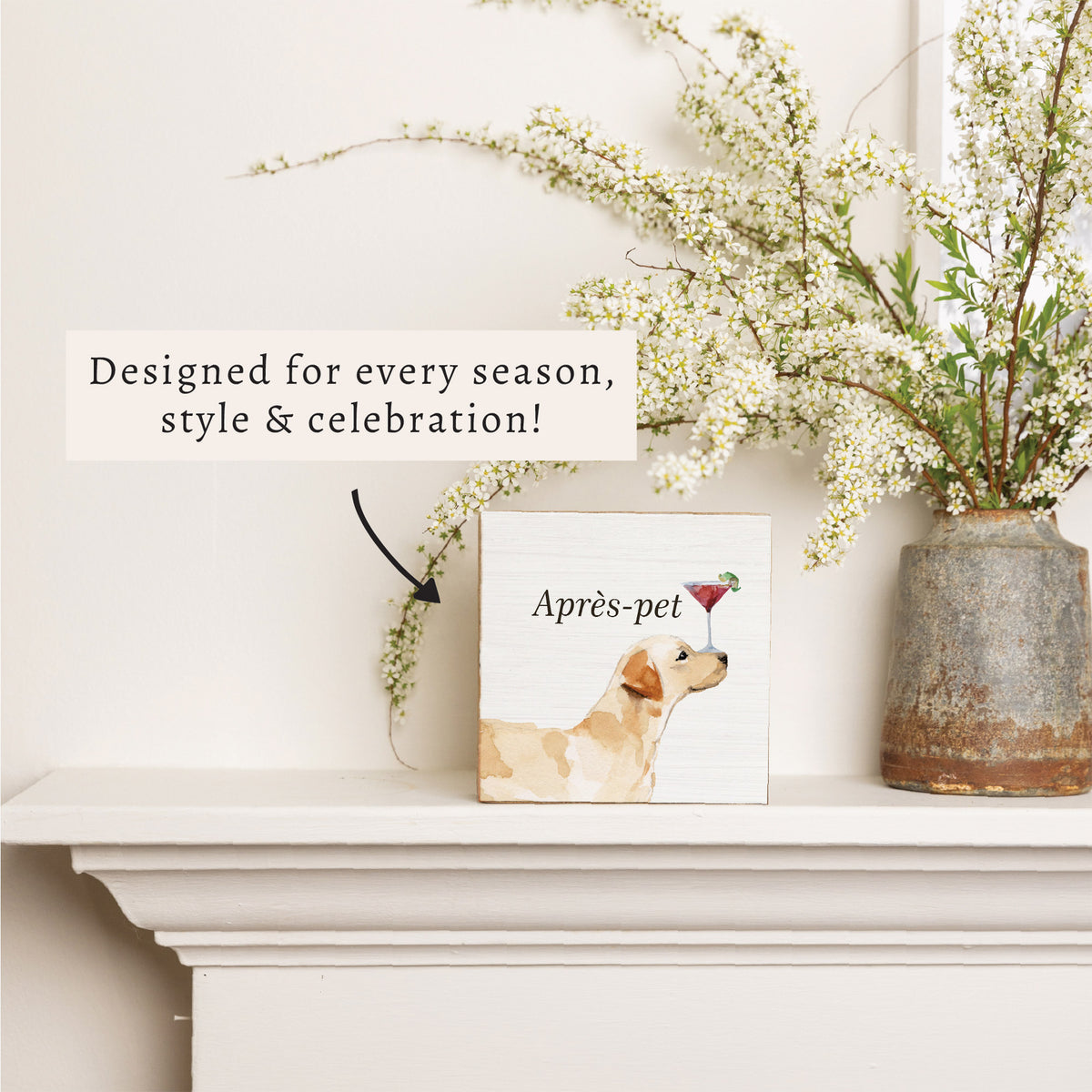 Apres Pet Dog Block Sign