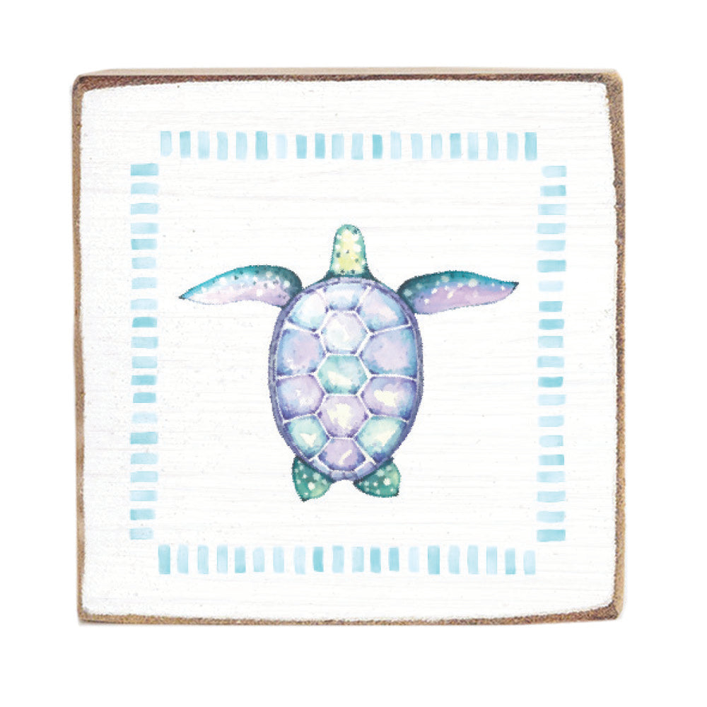 Sea Turtle Block Sign