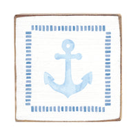 Blue Anchor Block Sign