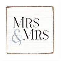 Mrs & Mrs Block Sign