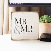 Mr & Mr Block Sign