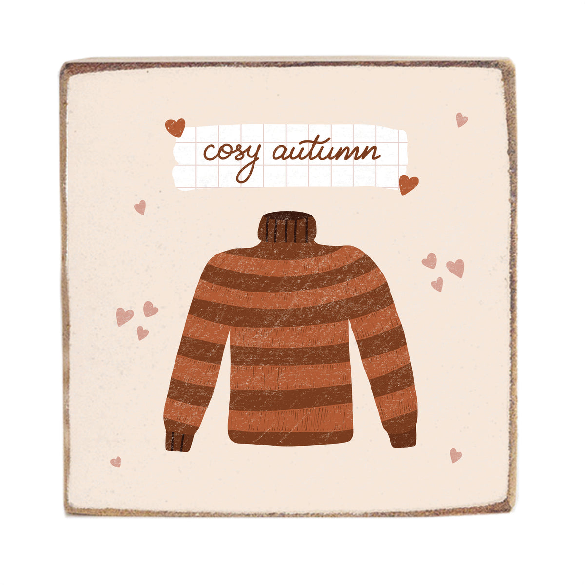 Cozy Autumn Sweater Block Sign