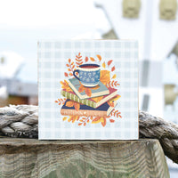 Autumn Stories Square Block Sign