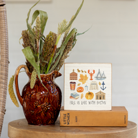 Fall In Love With Boston Square Block Sign