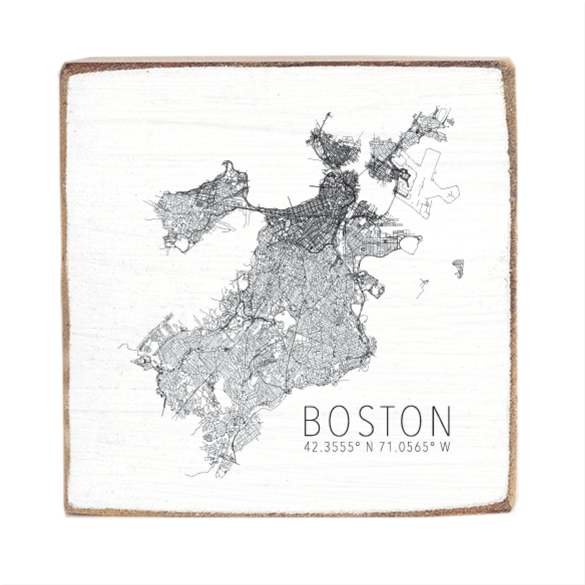 Boston Map Scale Block Sign