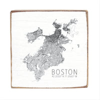 Boston Map Scale Block Sign