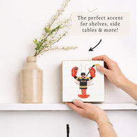 Boston Hockey Lobster Block Sign