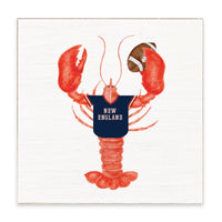 New England Football Lobster Block Sign