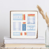Boston Match Boxes Block Sign
