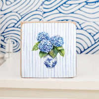 Hydrangea Vase Block Sign