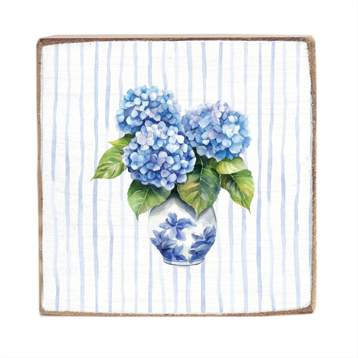 Hydrangea Vase Block Sign