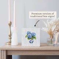 Hydrangea Vase Block Sign
