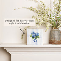 Hydrangea Vase Block Sign