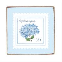 Hydrangea Stamp Block Sign