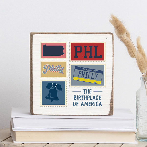 Philly Stamps Birthplace Block Sign