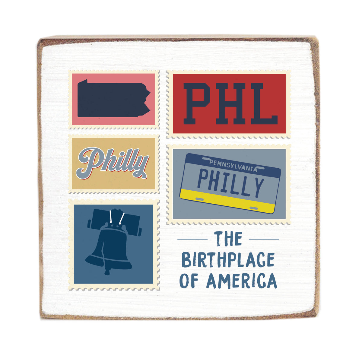 Philly Stamps Block Sign