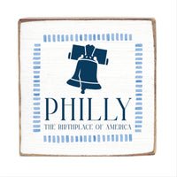 Philly Liberty Bell Birthplace Block Sign