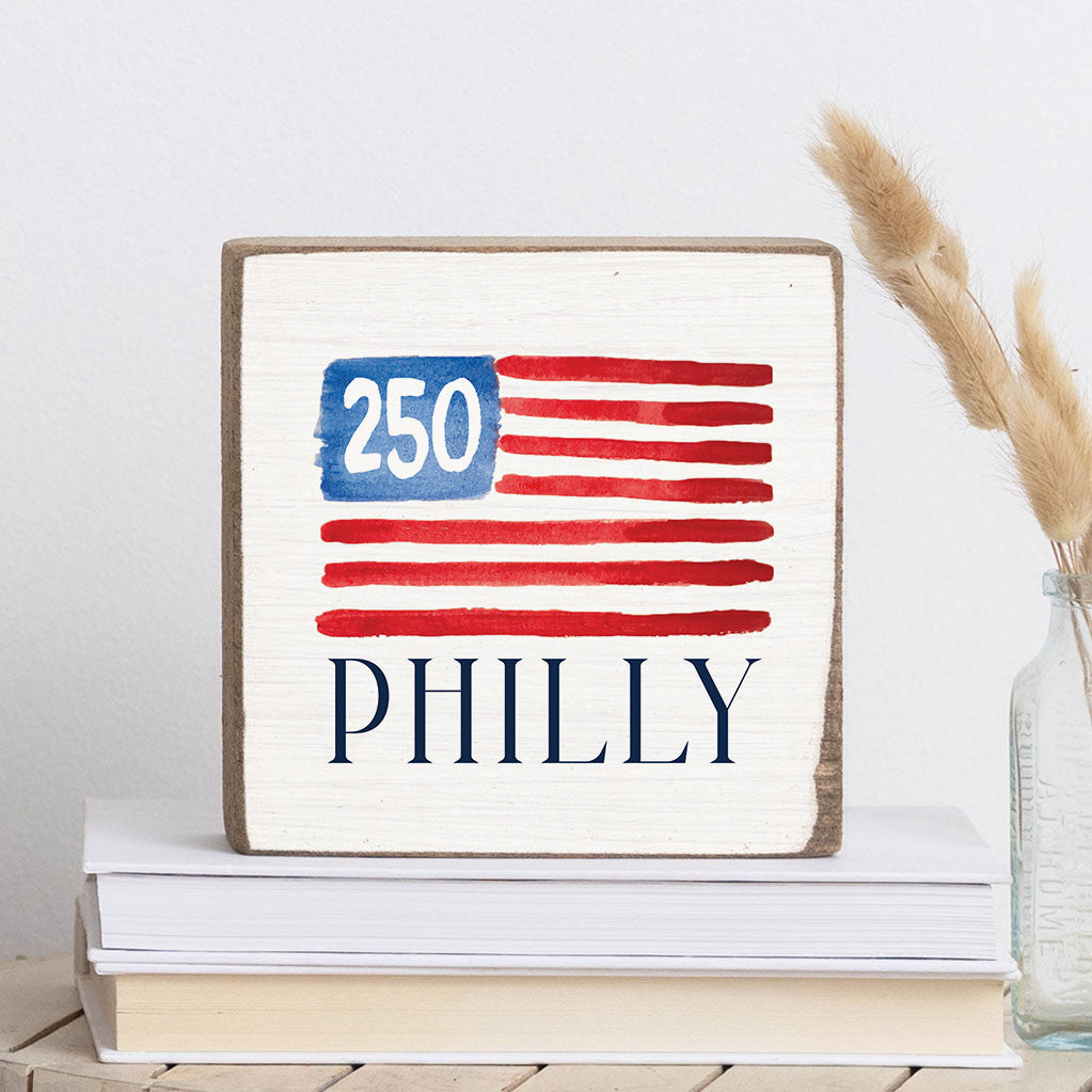250 Amercian Philly Square Block Sign