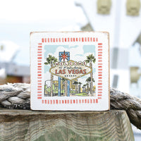 Welcome To Fabulous Las Vegas Block Sign