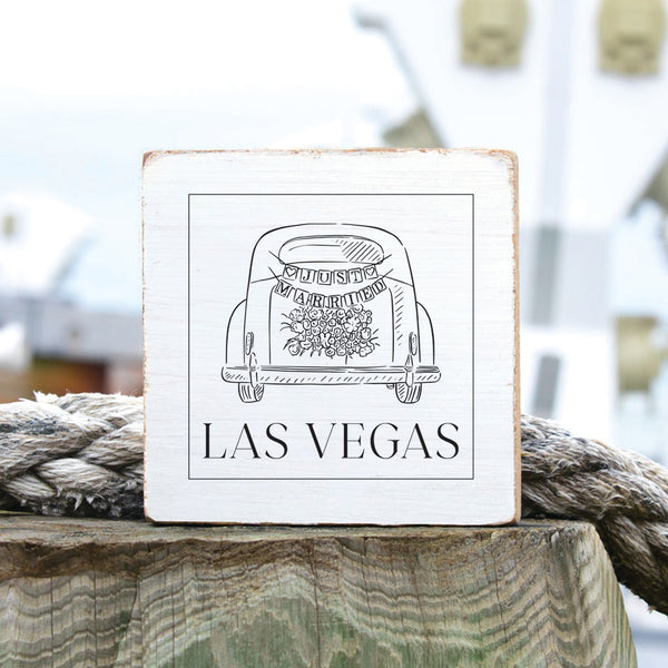 Just Married Las Vegas Block Sign