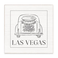 Las Vegas Just Married Block Sign
