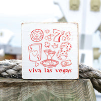 Viva Las Vegas Block Sign